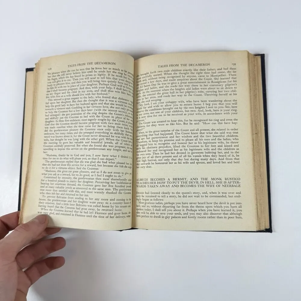 Tales From The Decameron Translated by Richard Aldington 1930 Vintage Book